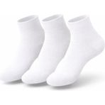 Umel Tekstil Bayan Bambu Patik Çorap 3'lü Set Burun Dikişsiz - 36 - 40 - Beyaz