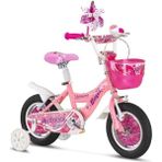 Ümit 12 Jant Pembe Kız Çocuk Bisikleti Vitesiz Çelik Kadro ile Actress-Bmx