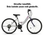 Ümit 2400 Colorado Bayan Dağ Bisikleti 357H V 24 Jant 21 Vites Turuncu Pembe