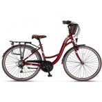 Ümit Bisiklet 2815 Valencia V 28 Jant Kadın Şehir Bisiklet (160 cm Üstü Boy) - Bordo