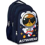 Ümit Çanta 5045 Lacivert Beyaz Üç Gözlü Erkek Çocuk Okul Çantası -Astronot Ayıcık