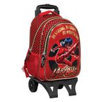 Ümit Çanta Miraculous Ladybug Parlak ve Simli Kız Çocuk Çekçek Okul Çantası
