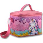 Ümit Çanta Termoslu/ısı Yalıtımlı Beslenme Çantası - 5004 - Dondurma Yiyen Unicorn, Mor Pembe (Kız Çocuk) - Mor - Pembe