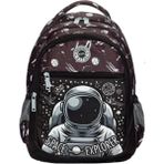 Ümit Çanta Vital Iki Cepli Okul Çantası – Çok Renkli Astronot Desenli Uzay Keşif Çantası