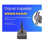 Ümit Maker Dyson V7 SV11 Advanced Dikey Süpürge 2500 mAh 21.6 V Batarya – Orjinal Uyumlu Uzun Ömürlü, Yüksek Performans Pil