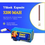 Ümit Maker Fakir Robert Rs 730 Robot Süpürge 3200 Mah 14.4 V Yanmaz Batarya – Orjinal Uyumlu Uzun Ömürlü, Yüksek Performans Pil