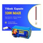 Ümit Maker Fakir Robert Rs 740 Robot Süpürge 3200 mAh 14.4 V Batarya – Orjinal Uyumlu Uzun Ömürlü, Yüksek Performans Pil