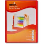 Umix A4 10 Yaprak Kırmızı Sunum Dosyası