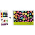 Umix Craft And Arts 6 Renk Suluboya Kalemi ve Resim Defteri
