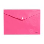 UMIX Neon Pembe Çıtçıtlı Dosya A4 1 Adet Ölçülerle Renkli ve Pratik Kırtasiye Ürünü