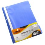 Umix Plus U1180p-Ma A4 Mavi 50'li Plastik Telli Dosya