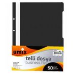 Umix Telli Dosya 50Li Siyah 1180P-Sı Plus A4