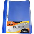 Umixc A4 50'li Mavi Telli Dosya