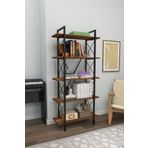 UmkaHome 5 RAFLI KİTAPLIK EKOMİS 150 CM KİTAPLIK , DEKORATİF ZARİF KİTAPLIK UMKAHOME-313