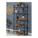 UmkaHome Umka 5 Raflı Telli Kitaplık Modern Kitaplık Atlantik Çam Kitaplık