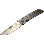 Umnumzaan T 50 Gri Kamp Çakı 22,5cm - Manuel, Kemerlikli, Oluklu