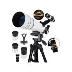 Umotech Profesyonel 333X Astronomik Gökyüzü Ay Doğa Teleskobu Tripod Telefon Tutucu Ay+Güneş Filtresi