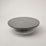 Ümraniye Hobi Sanat Metal Döküm Döner Seramik Tablası Turnet 18 x 13 cm