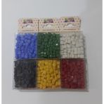 Ümraniye Hobi Sanat Mozaik Taşı 6x6 mm 100 Adet 6'lı Set - Renkli