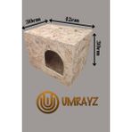 Umrayz Dış Mekan Yağmura ve Soğuğa Dayanıklı Osb Kedi Evi Yuvası Sokak Dostlarımız Için Yan Kapı