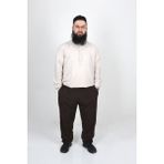 Umre Market Umre Market Saffan Likralı Şalvar -8d - Kahve - 1