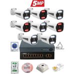 Umsn 8'li Ip Güvenlik Kamera Seti - 5mp Dış Mekan Kamera - 3.6mm - 8+2 Poe - H.265+ - Gece Görüşü