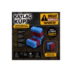 umtglobal TARAFTAR BORDO MAVİ , infinity cube - sonsuz küp - stres küpü - hareketli küp