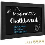 Umtiti Blackboard Manyetik Tahta, 10" x 14"(26cm x 36cm), Çam Ahşap Çerçeveli Rustik Vintage Dekor. Düğün, Mutfak, Bar, Restoran, Ev Menüsü için Tebeşir Tahtası (HB-BK-2636) DE