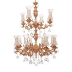 Umur Aydınlatma Hazal Altın Varak 12'li Avize