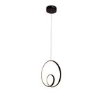 Umur Aydınlatma Spiral Led Avize Sarkıt (SİYAH)