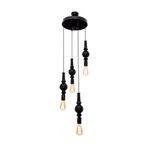 Umur Aydınlatma Zen Siyah Ahşap Lake Sarkıt