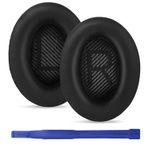 umvowuxa Bose QuietComfort 35 (QC35) ve QuietComfort 35 II (QC35 II) kulaklıklar için yedek kulak yastığı, yüksek kaliteli, rahat protein deri ve ses yalıtımlı hafızalı köpükten kulak yastıkları,
