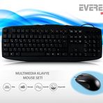 Un-796 Q Tr Mm Klavye + Optık Mouse Set Sıyah Usb