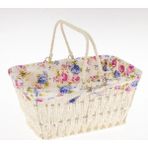 Ün Ev Unr-7032 Hasır Örme Ekmek Sepeti Krem Dikdörtgen 25X17X12 CM