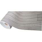 Ünal File En 150 cm Parke Desenli Keçeli Zemin Muşamba Pvc Yer Muşambası Mineflo - 150 x 600 cm - Gri