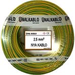 Ünal Kablo 2.5 Mm² Nya Kablo - 50 Metre Sarı Yeşil - Sarı - Yeşil