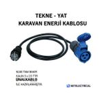 Ünal Kablo Tekne ve Karavan Enerji Kablosu 12 Metre (3x2.5 Ttr Tam Bakır Kablo)