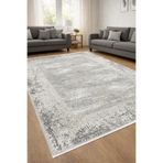 ünalcarpet 4m2 ve 6m2 Ebatlarında Bambu Tarz Halı Modern Dokuma Salon Oturma Odası Mutfak Halısı Antialerjik Gri