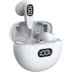 Unband D8 Tws Bluetooth 5.3 Kulaklık Dokunmatik Kontrol LED Güç Ekranlı Gerçek Kablosuz Spor Kulaklıkları (Ce Sertifikalı) - Beyaz (Yurt Dışından)