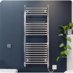 UNBEZWİNGBAR ELEKTRİKLİ HAVLUPAN TERMOSTATLI 50X100 KROM ISITICI