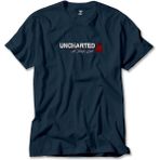 Uncharted 4 Logo Lacivert Tişört Liyada - 3XL