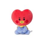 Unconstraint BT21 Tata Oturan Bebek Sevimli Karikatür Peluş Oyuncak - Kırmızı (Yurt Dışından) - Beyaz - Kırmızı