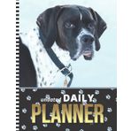 Undated Daily Planner: 8.5x11 One Page Per Day Diary / 6AM to 7PM Hourly Schedule / With To Do List - Note Section / New Year's - Christmas Gift / English Pointer - Dog Art Photo