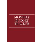 Undated Monthly Budget Tracker in Burgundy: Personal Finance Organizer with Expense Logs, Debt & Savings Tracker, and Note Pages