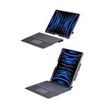 UnDePlus Apple Ipad Pro 12.9 3. 4. 5. Nesil Uyumlu Kılıf Palermo Led Işıklı Magnetik Standlı Klavyeli Kılıf