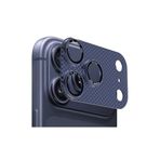 UnDePlus Apple iPhone 17 Pro Max ile uyumlu Yansıma Önleyici AR+AF Teknoloji Karbon FULL Kamera Lens Koruyucu CL-21 Mavi