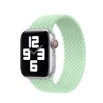 UnDePlus Apple Watch 10 42mm - 38/40/41mm Kordon Medium Örgü Solo Loop Kordon 32 147mm 2/3/4/5/6/se/7/8/9 Açık Yeşil