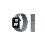 UnDePlus Apple Watch 38mm 40mm 41mm 1/2/3/4/5/6/se/se2/7/8/9 Spor Loop Hasır Kordon Obsidyen Grisi