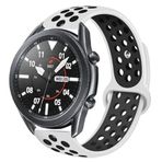 UnDePlus Huawei Watch 3 GT GT2 GT2e GT3 GT4 GT5 Pro 46mm SE Elite Kordon Nike Spor Kordon Beyaz-Siyah