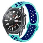 UnDePlus Huawei Watch 3 GT GT2 GT2e GT3 GT4 GT5 Pro 46mm SE Elite Kordon Nike Spor Kordon Turkuaz-Mavi
